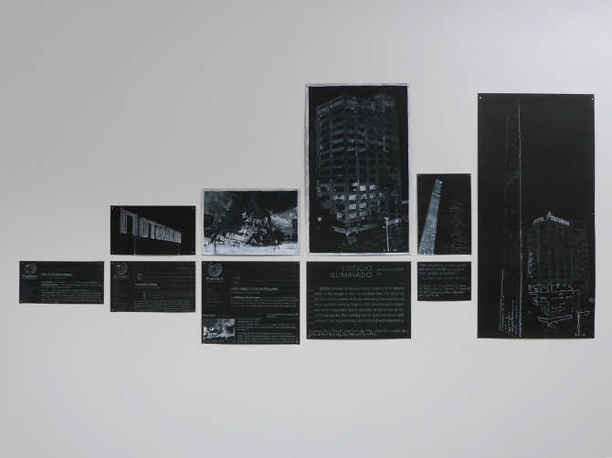 Julio Pastor: Son et Lumière Mixed medium on paper 2.40 x 104 cm 2013