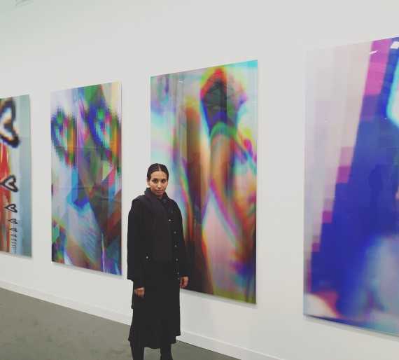 Sophia Al Maria at The Third Line booth - Frieze London, 2016