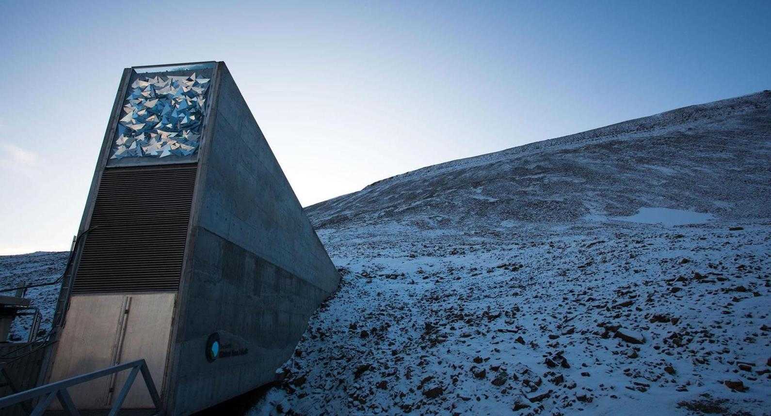 Entrance to the Global Seed Vault in Svalbard, Norway