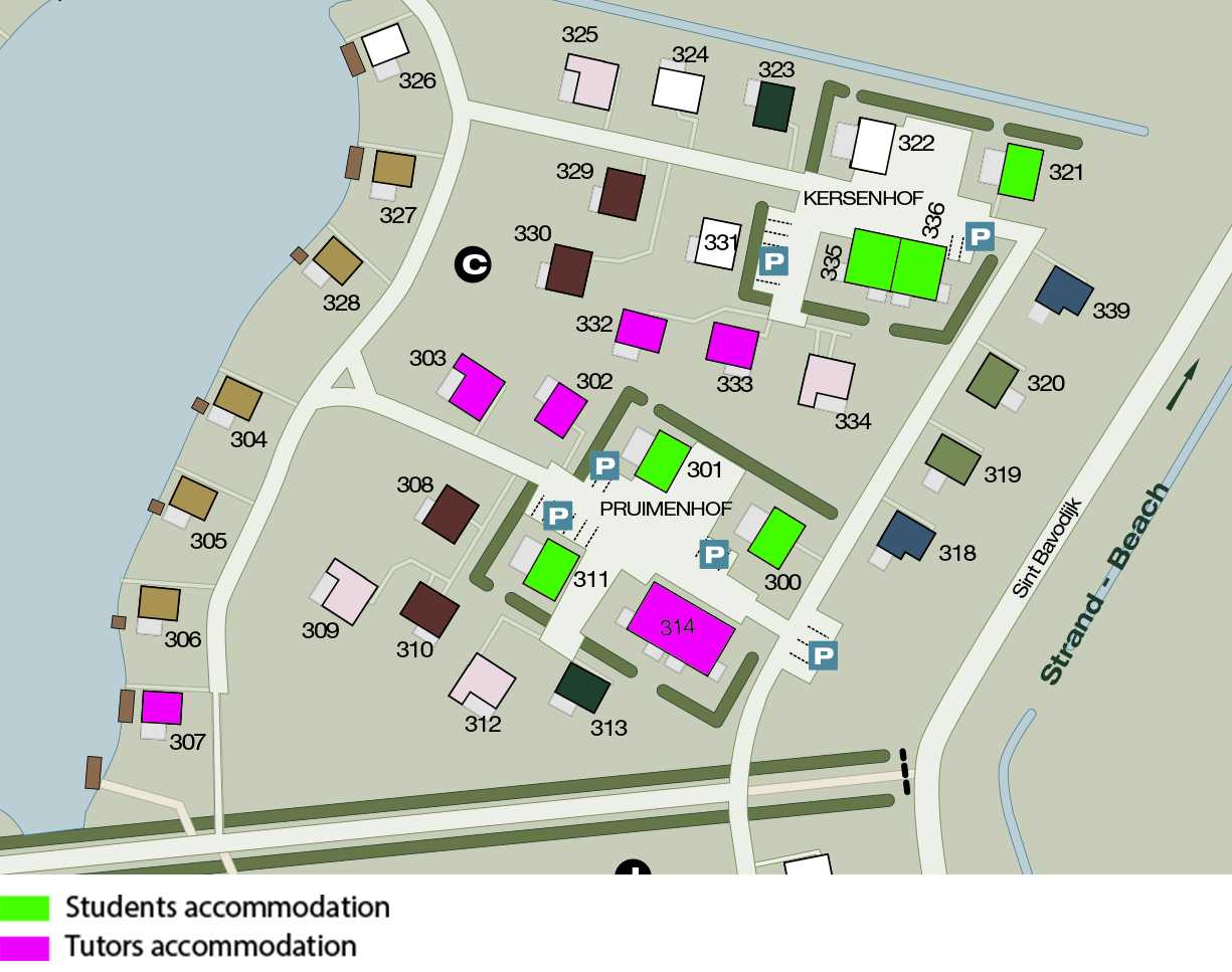 DAI accommodation map - Landal Beach Resort Nieuwvliet