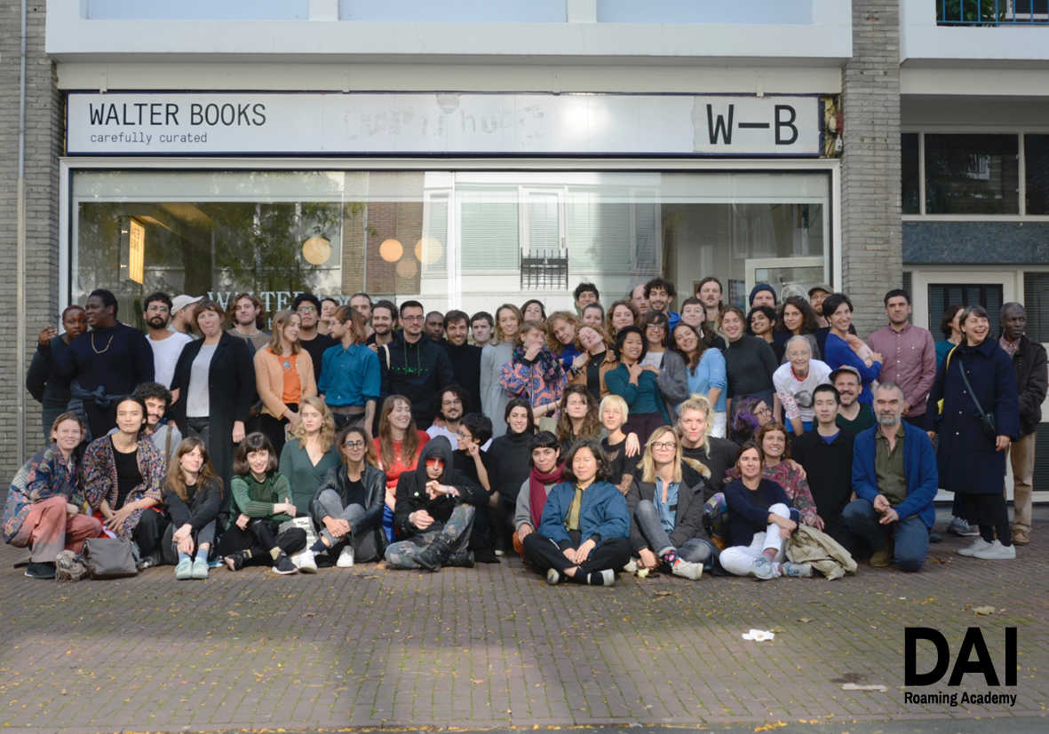 DAI year 2018-2019/DAI year 2019-2020 and tutors in front of WALTERbooks in Arnhem. October, 2019. 