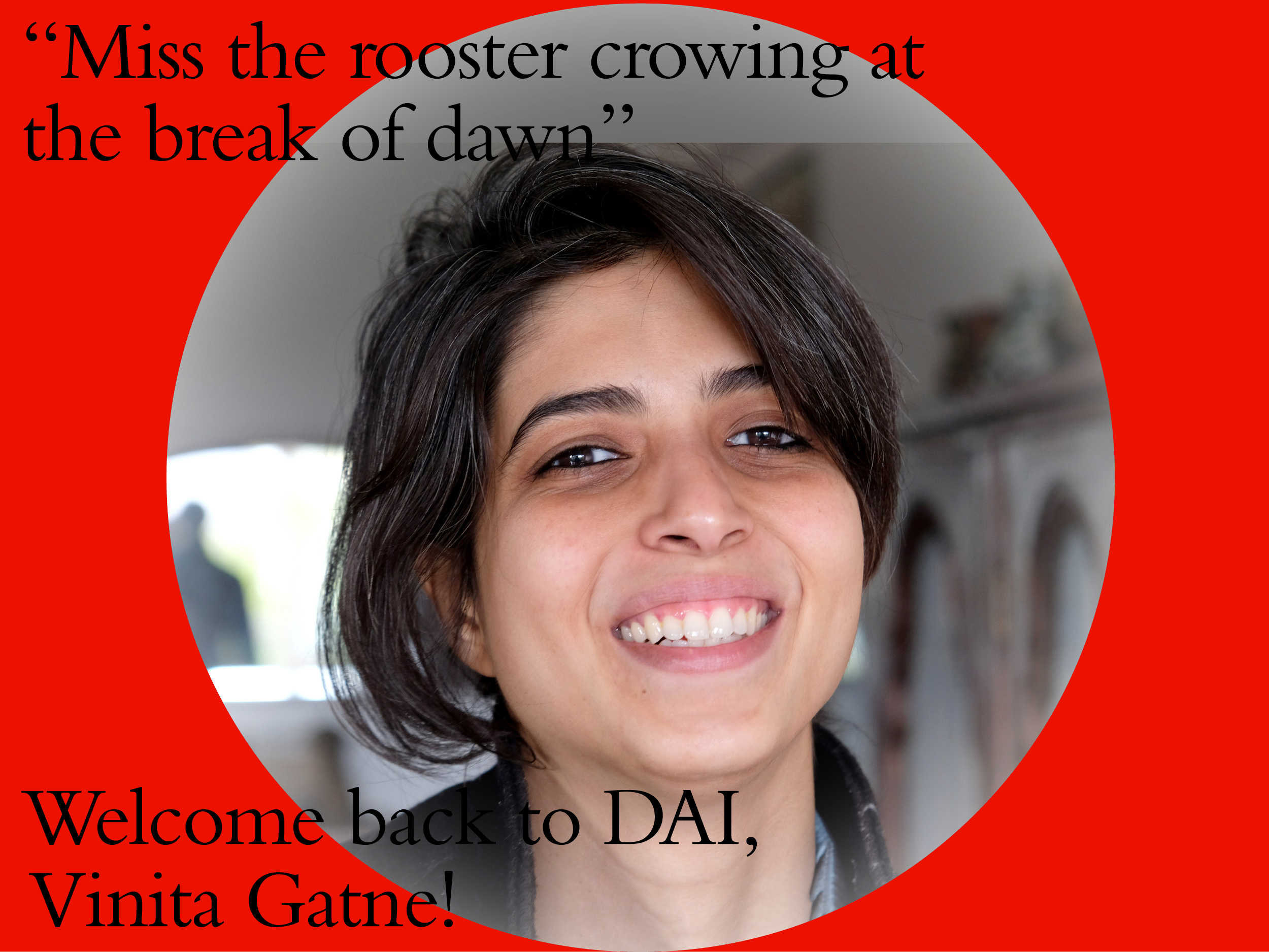 DAI welcomes back Vinita Gatne - Kitchen, 27th June