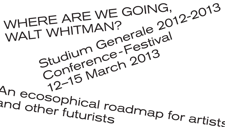 Where Are We Going Walt Whitman ? conference festival