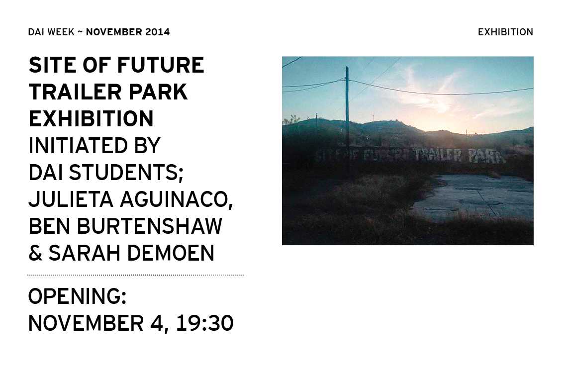 SITE OF FUTURE TRAILER PARK - November 2014