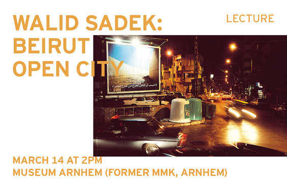 Walid Sadek - Beirut Open City - lecture DAI at Museum Arnhem