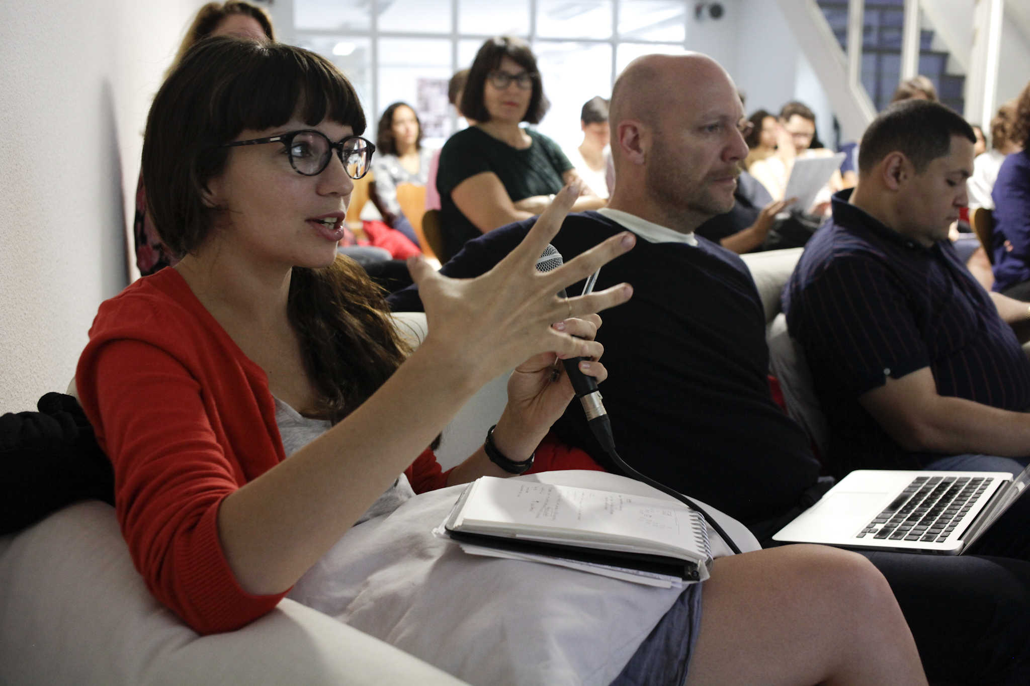 Marie-Andree Pellerin responding to Laila's presentation. DAI, June 2014.