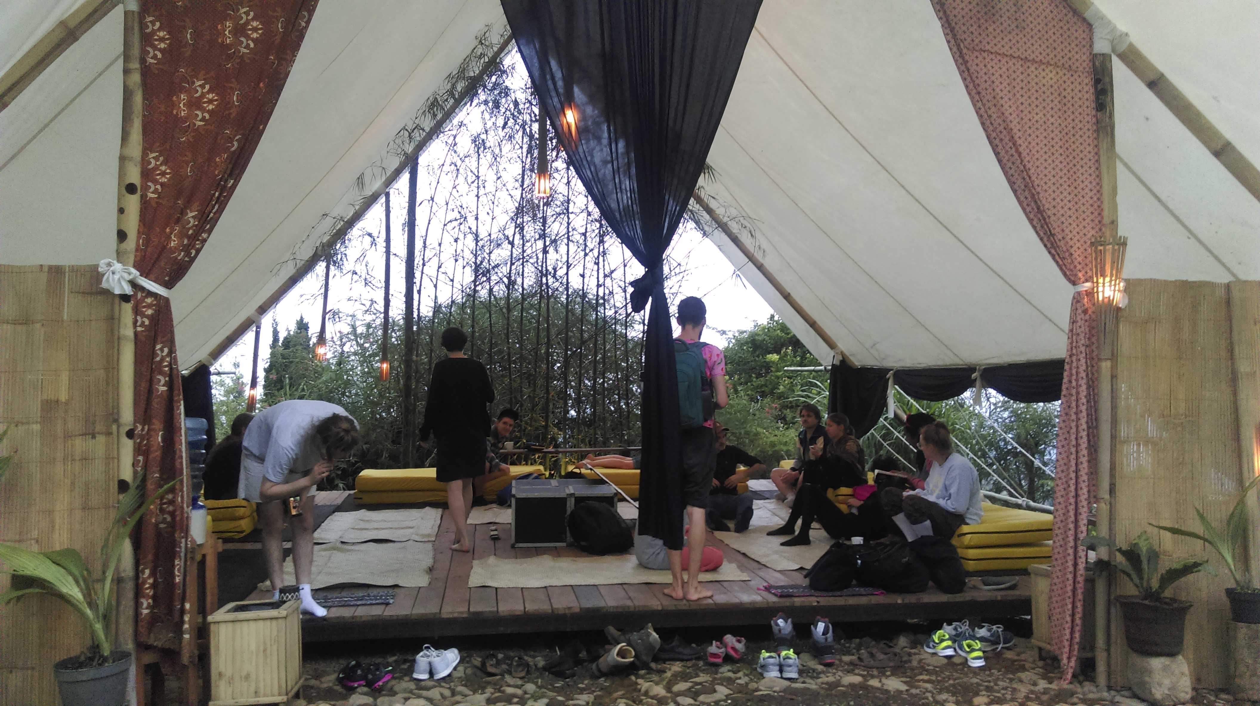 If I Can't Dance-"classroom" at Tanakita camp. Indonesia, 2015