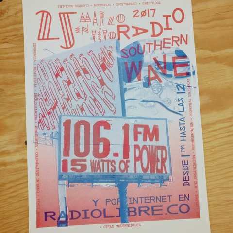 Poster for the radio broadcast  March 25 starting 13:00 local time. Mexico-city.