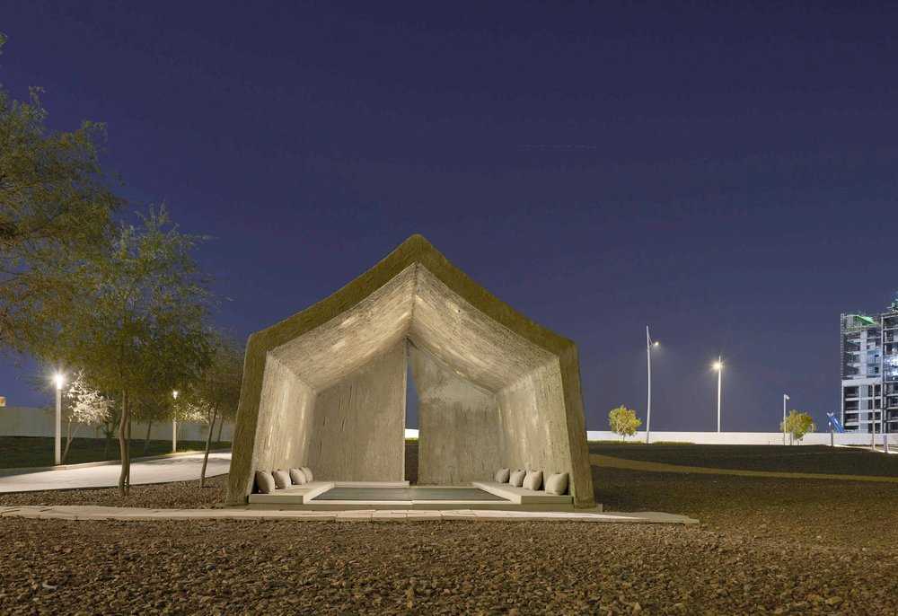 Sandi Hilal and Alessandro Petti. The Concrete Tent, 2015 – 2018. Courtesy of the Artists and NYU Abu Dhabi Art Gallery. Image by JohnVarghese