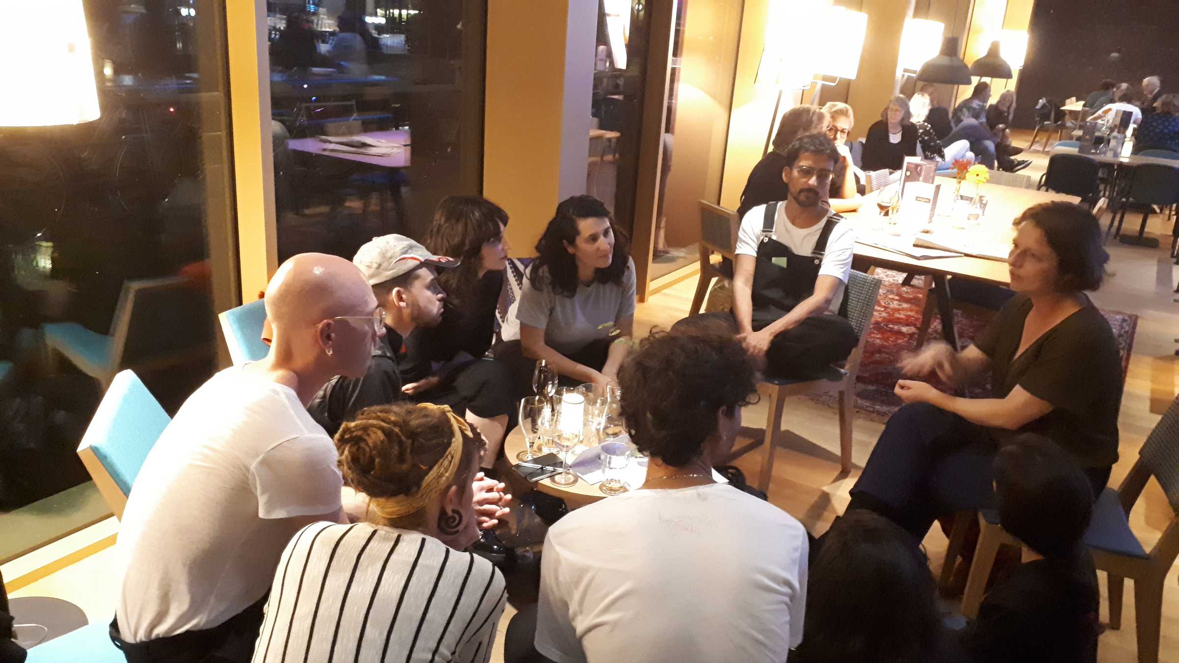 DAI INtroductionweek October 2018: Friday 12 October Round Table with Arnisa Zeqo, Geo Wyeth and Sara Giannini  (Photo: Nikos Doulos)