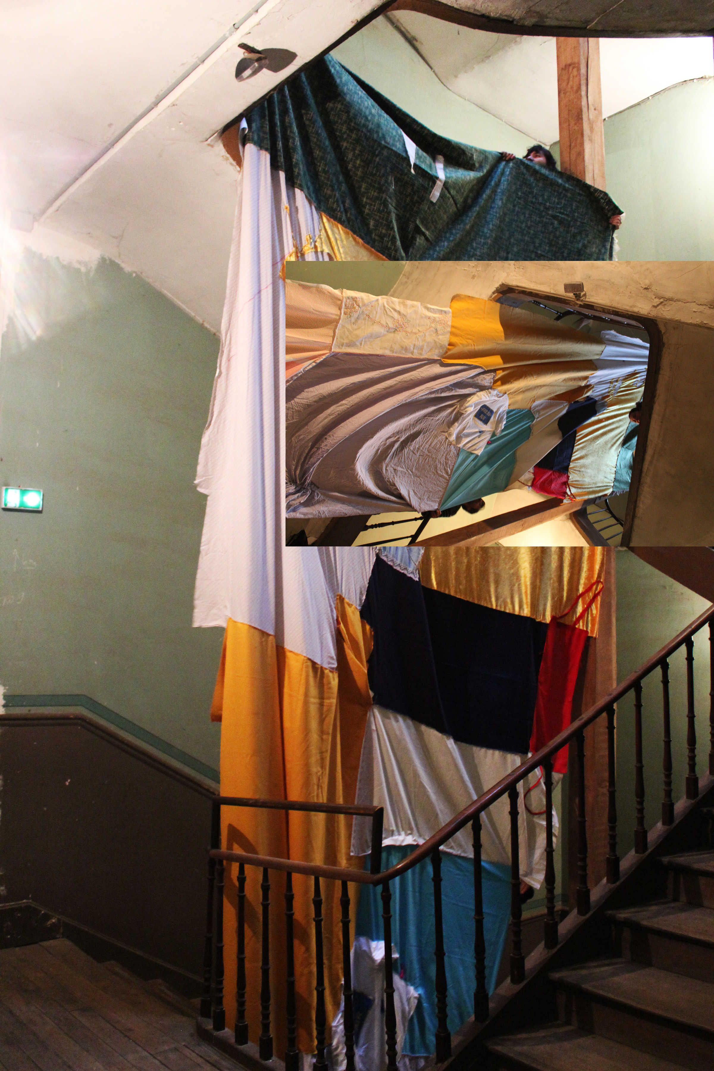 The Art's Room - textile in progress. Credits: Saskia Burggraaf.
