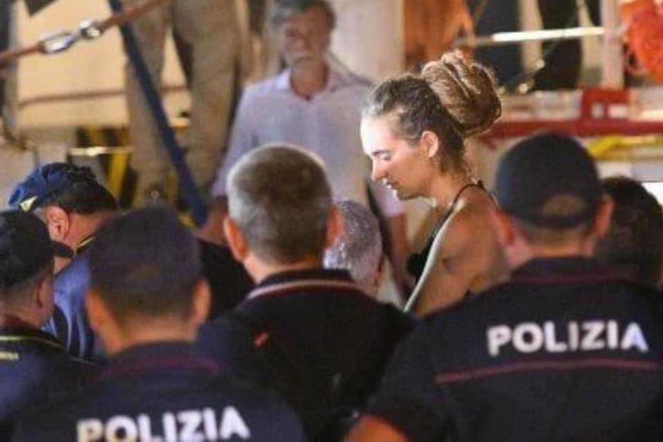 Sea-Watch ship captain Carola Rackete arrested for breaking Italian blockade.