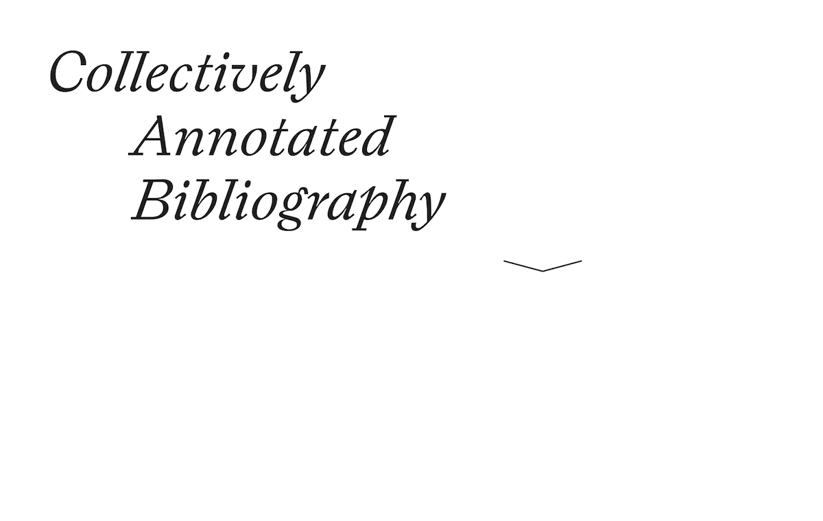 “Collectively Annotated Bibliography: On Artistic Practices in the Expanded Field of Public Art”