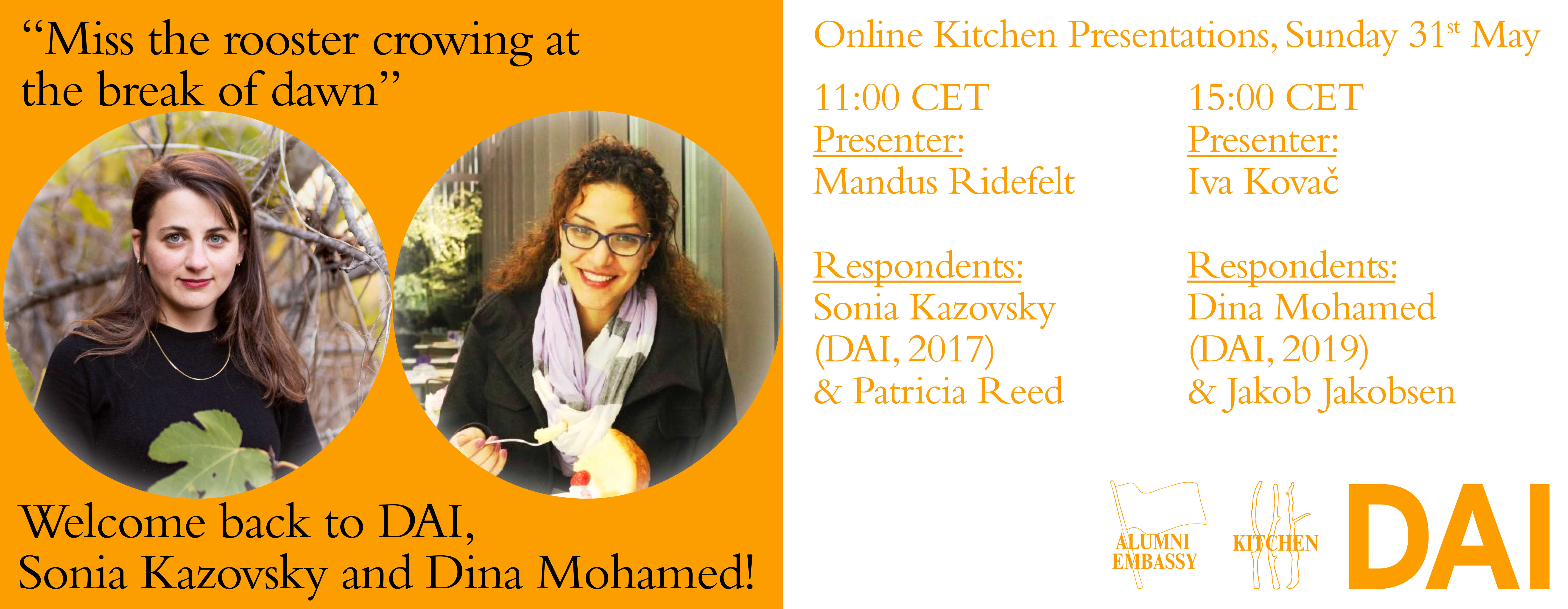 Welcome back to DAI, Sonia Kazovsky & Dina Mohamed!