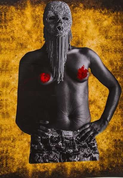 Dandelion Eghosa: Is This Colour, Is This Sex, Is this Poetry? II, 2019 Photography Cut out on Paper
