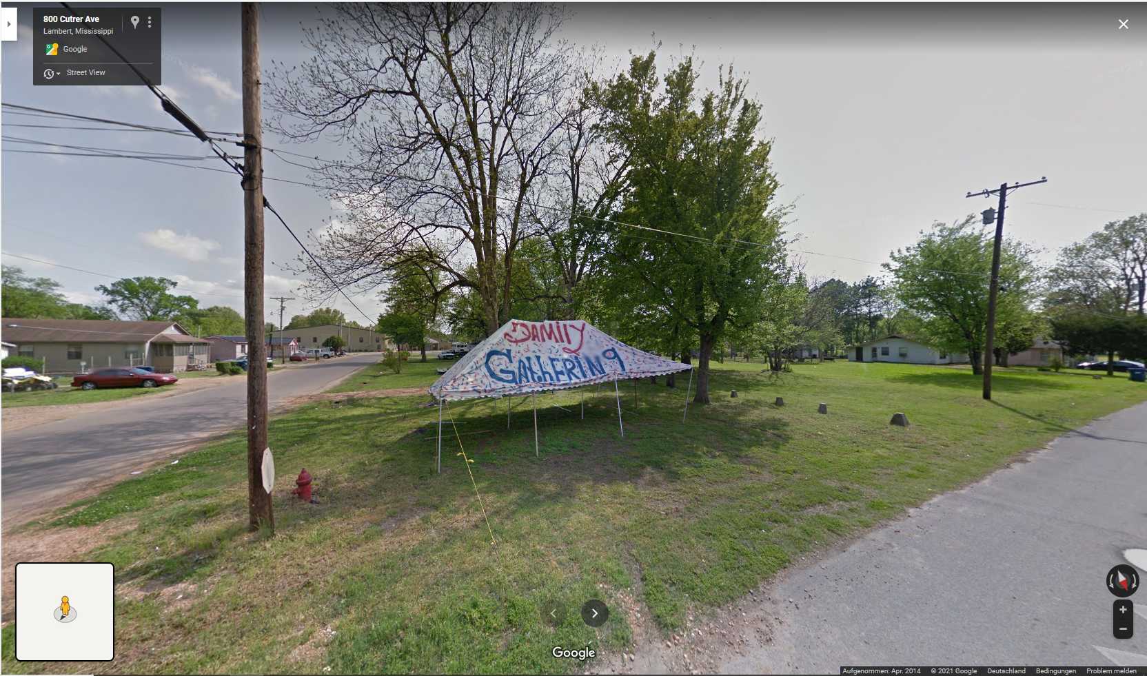 Lambert, a small town south of Memphis. Google Street view by Michael Fischer