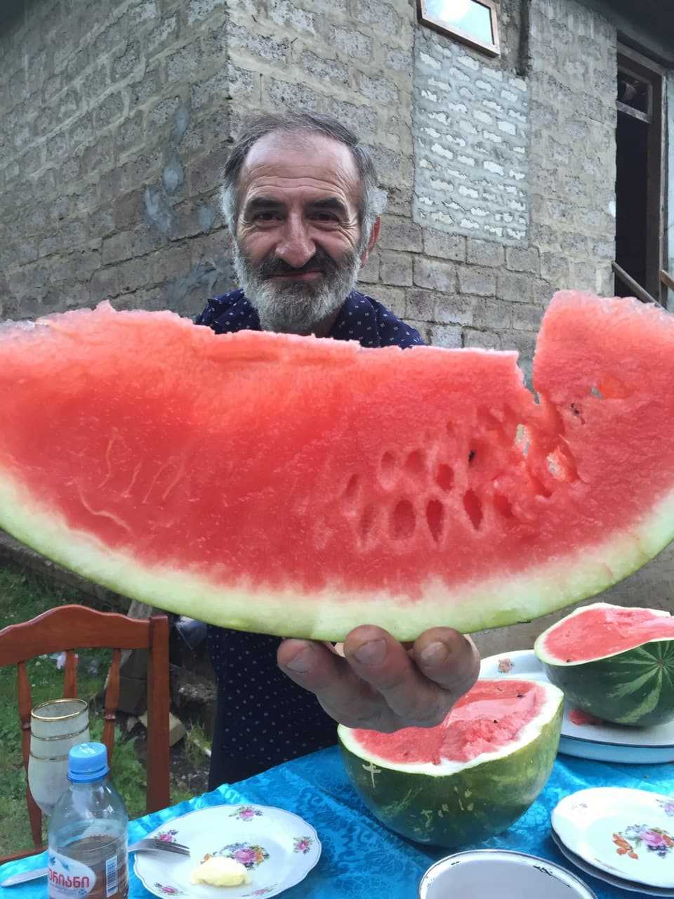 A slice of Giorgi‘s watermelon. Credits: Morena Buser