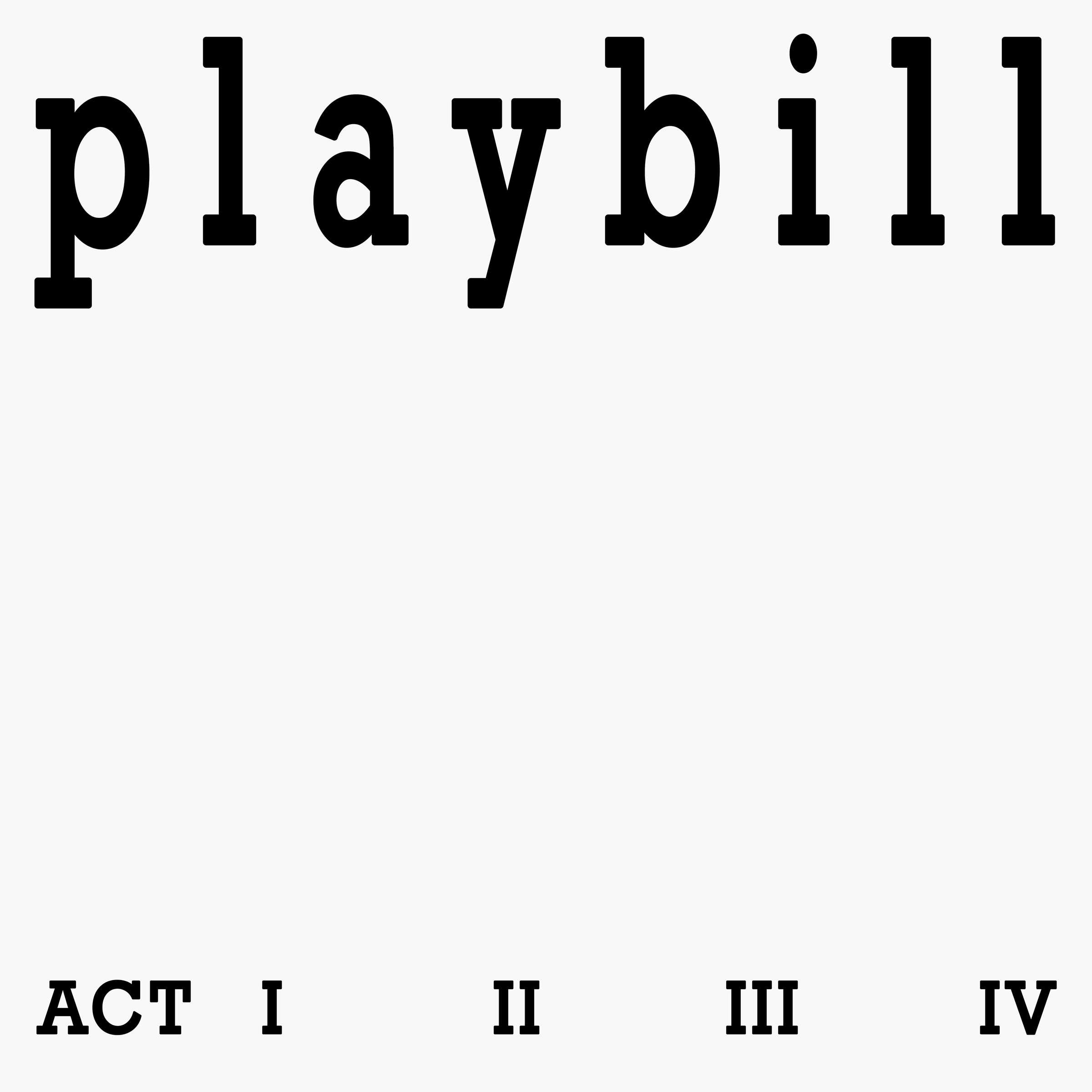 Playbill: A series of events curated by Martha Jager and Isabelle Sully at Torpedo Theater, Amsterdam