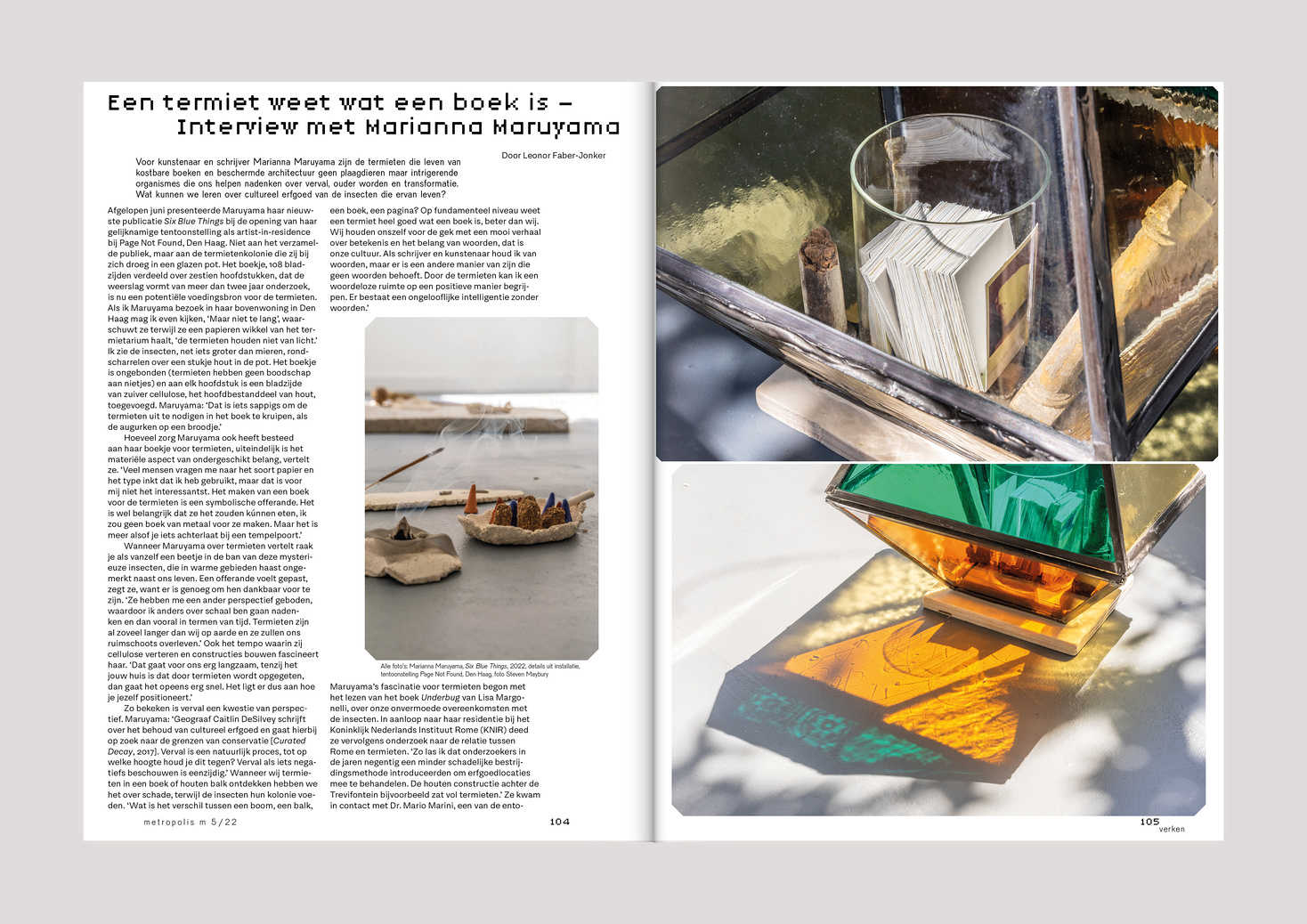 Interview with Marianna Maruyama in MetropolisM nr 5, 2022