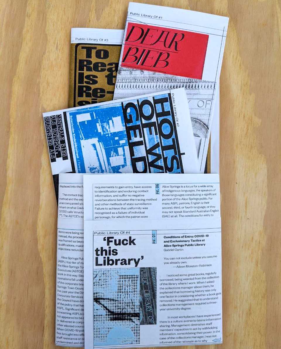 Eva Olthof: Public Library Of – Zines on library controversies and library love