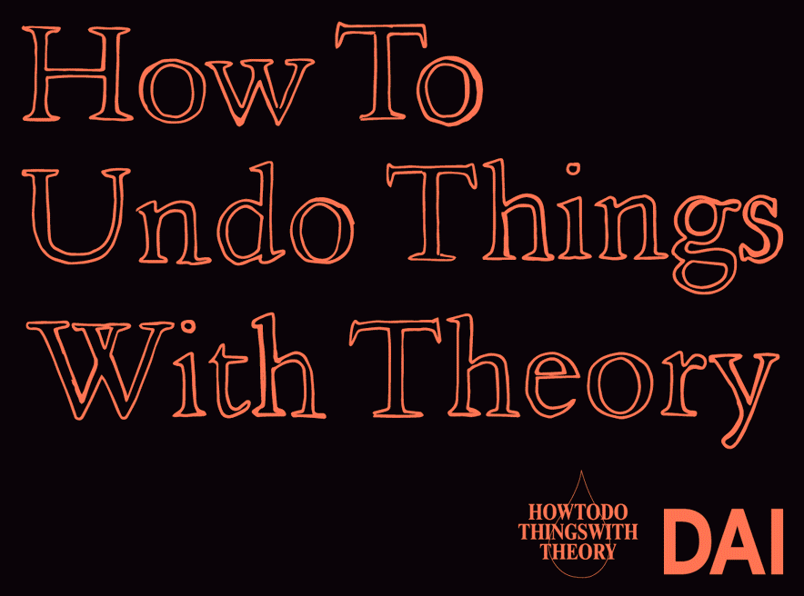 How To Undo Things With Theory ~ gif with Tunis & Chusma