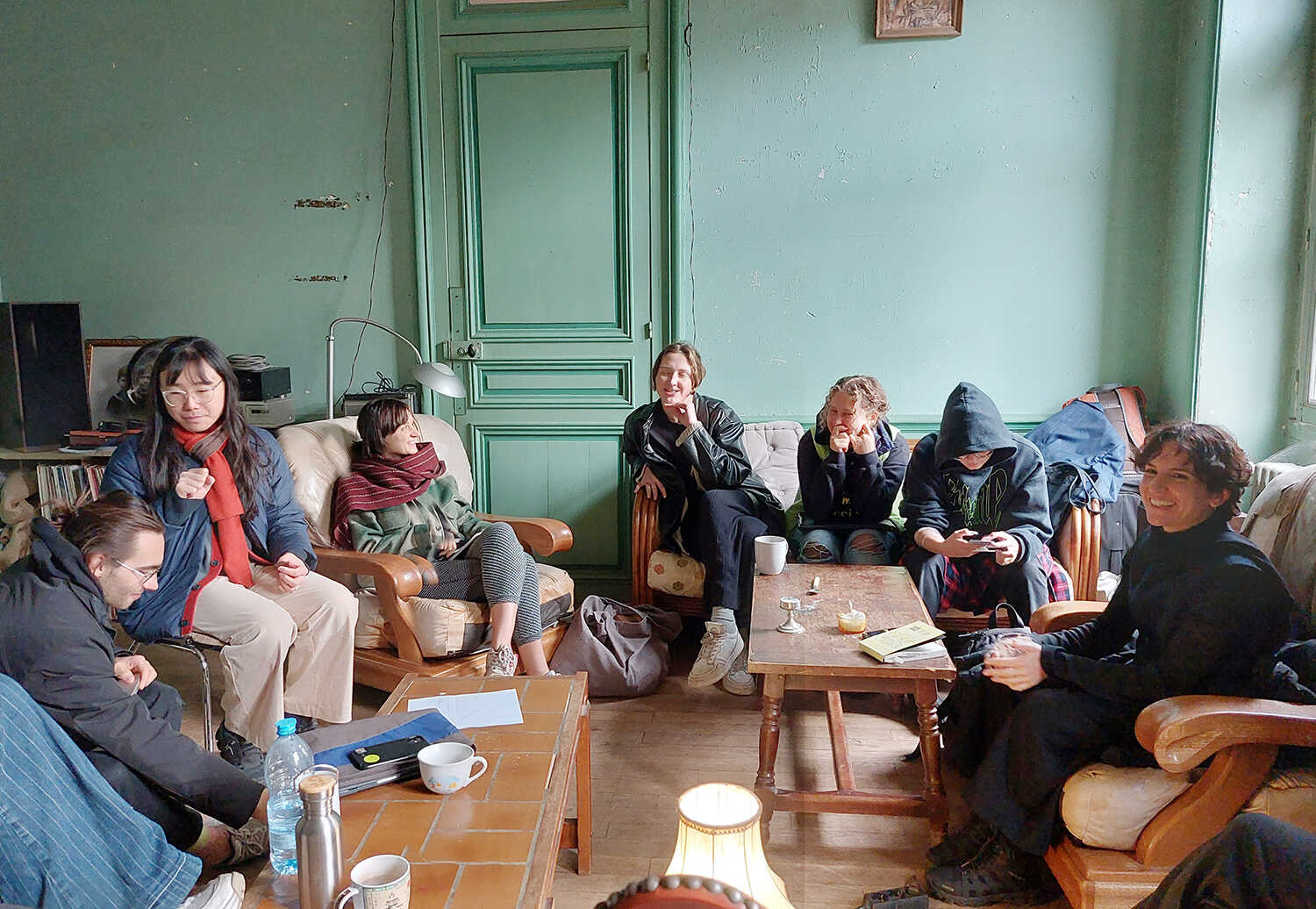 Close(r) Encounter with COOP study group ~Assembling Land: Rehearsals towards Place-making tutor Marina Christodoulidou. PAF (St.Erme), November 2023. Photo credit: Nikos Doulos.
