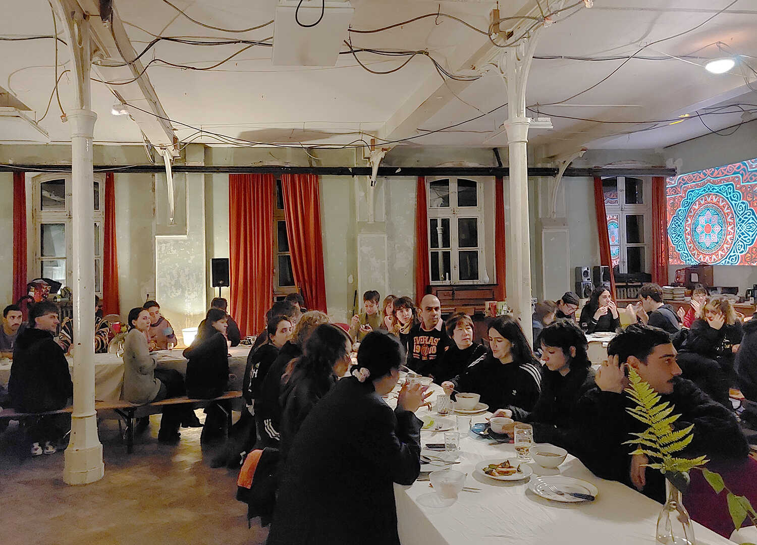 Welcoming dinner at PAF on the arrival day of our November 2023 Introductory Confluence. Photo credit: Nikos Doulos. 