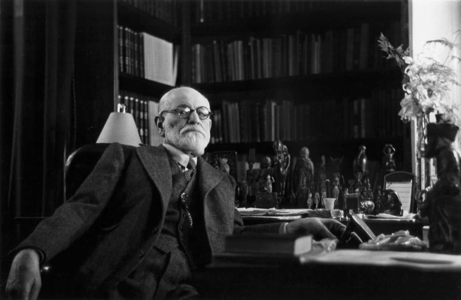 Sigmund Freud in his office