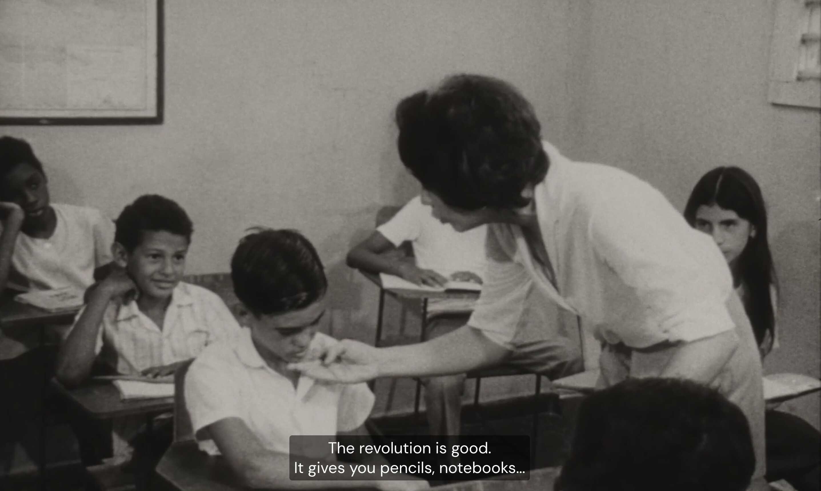 The revolution is good - still from  the film One Way Or Another (1974)  by Cuban director SARA GÓMEZ. Selected by DAI theory-tutor Ghalya Saadawi and introduced by Jean-Michel Mabruki Mussa.