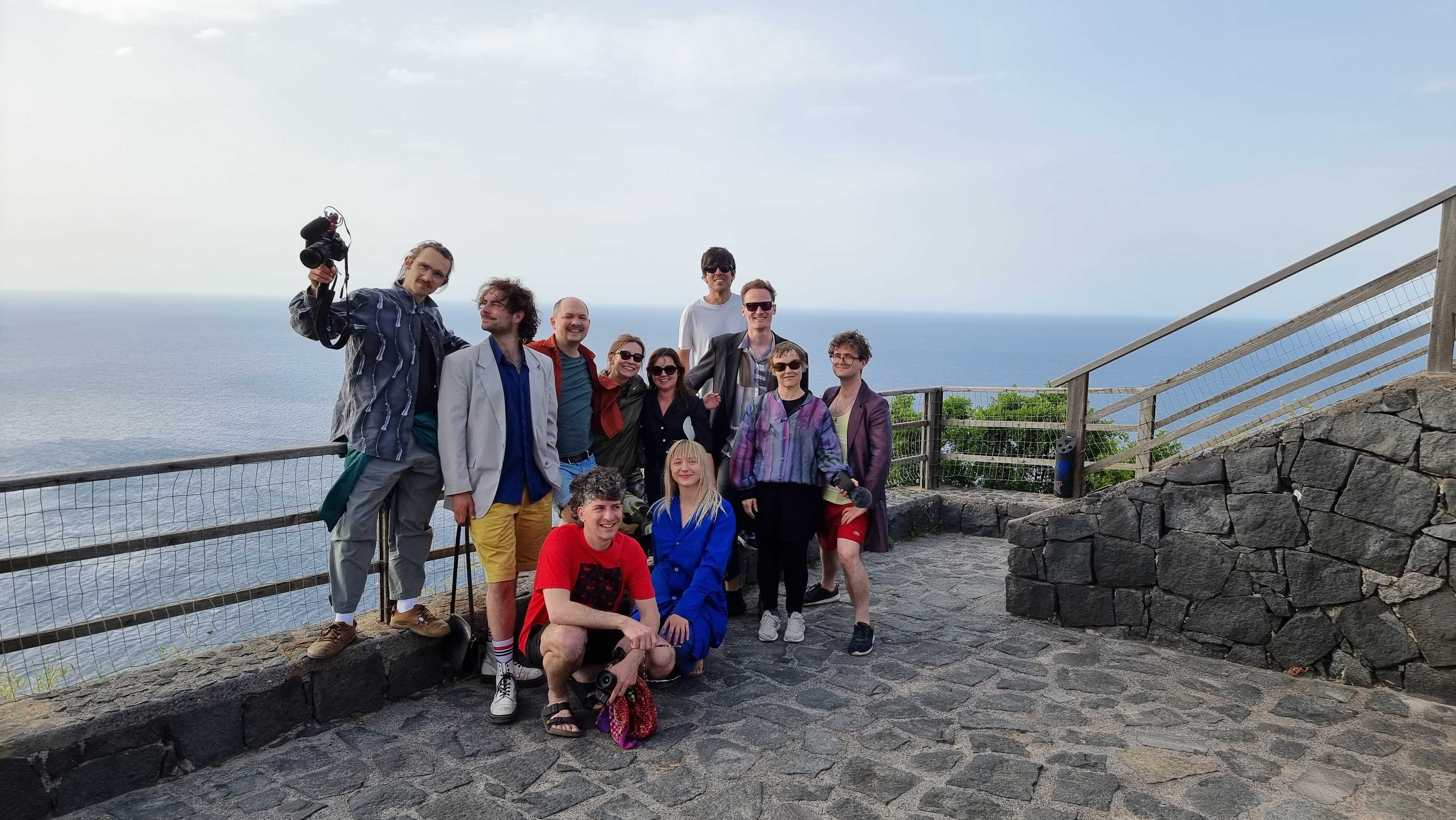 In Between student-led sessions, a group photo for Tomer. Photo credit: Till Langschied. Salina, May 2023.