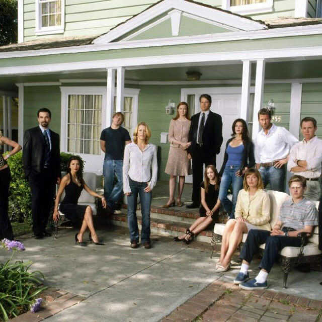 DAI students in front of their bungalow no. 56 at holiday park, Broedershoek. From left to right: Evjia, Louis, Lena, Clara, Astrée, Tabi, Jafar The Superstar, unknown, Antonia, unknown, unknown, Julia. Photo by Bob D'Amico/Disney General Entertainment Content via Getty Images.