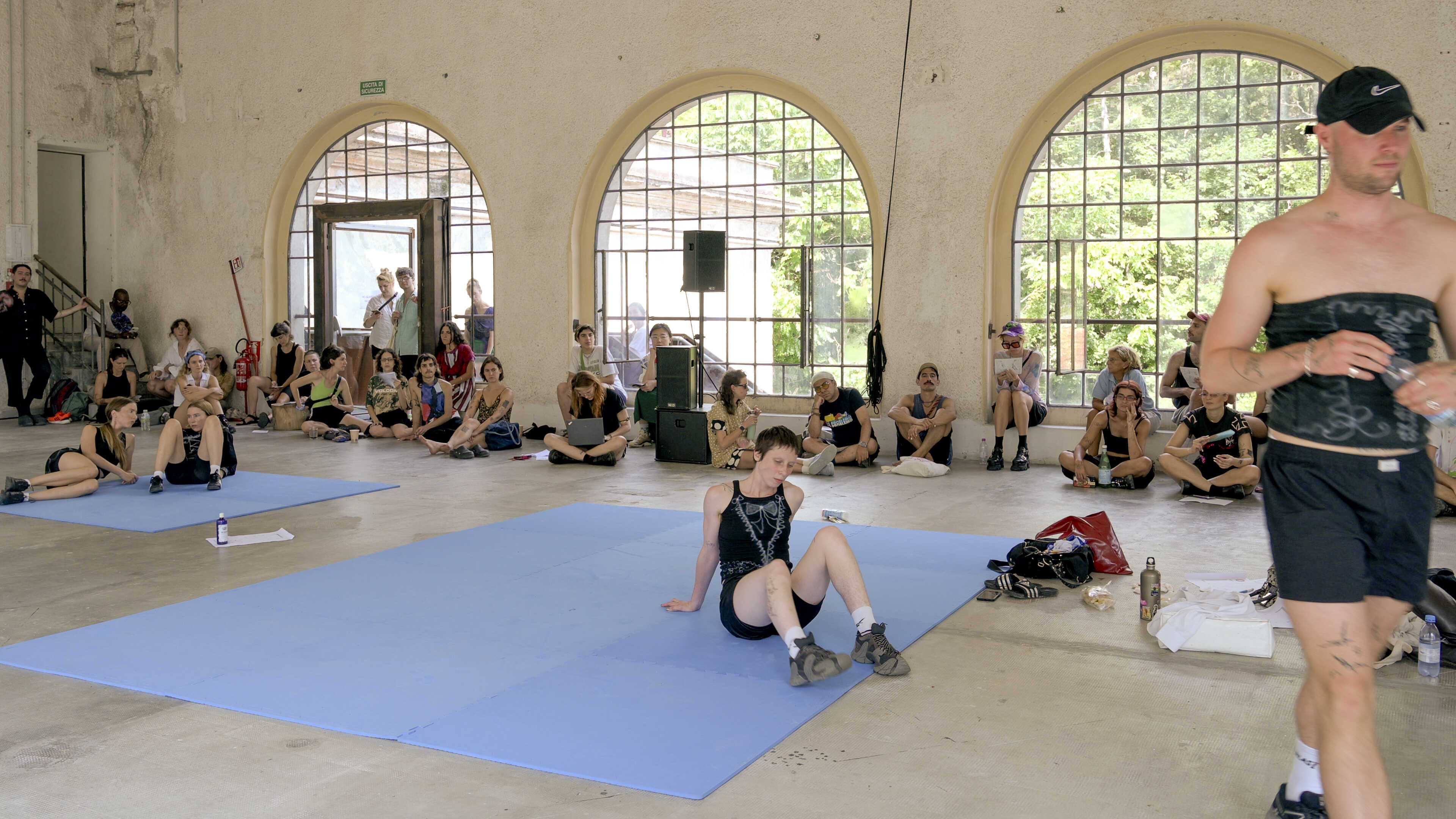 Lena Pfäffli ~ There For The Taking ~ AEROPONIC ACTS 2024 ~ Chameleon Orbit. Centrale Fies, Dro, Italy. 1-5 August 2024. Photo-credit: Baha Görkem Yalim for DAI.